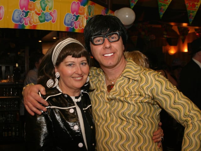 Party celebrations back in 2004: Marlene Patterson.