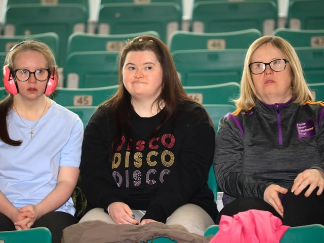 Dancers waiting on their turn to go on stage at the FestivALL Showcase event held in Foyle Arena. (Photo - Tom Heaney, nwpresspics)