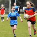 Steelstown P.S. against Hollybush PS during the Derry Primary Schools' Football Championships played at Steelstown GAC. Photo: George Sweeney