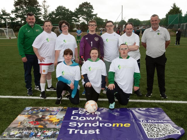 The Donegal Down Syndrome Association team pictured on Friday at the Waterside Shared Villiage. (Photo: Jim McCafferty)