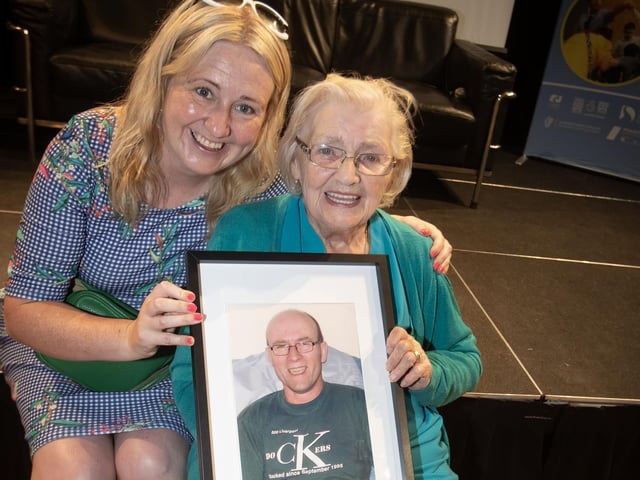 Mary Durkan with Mary Nelis.