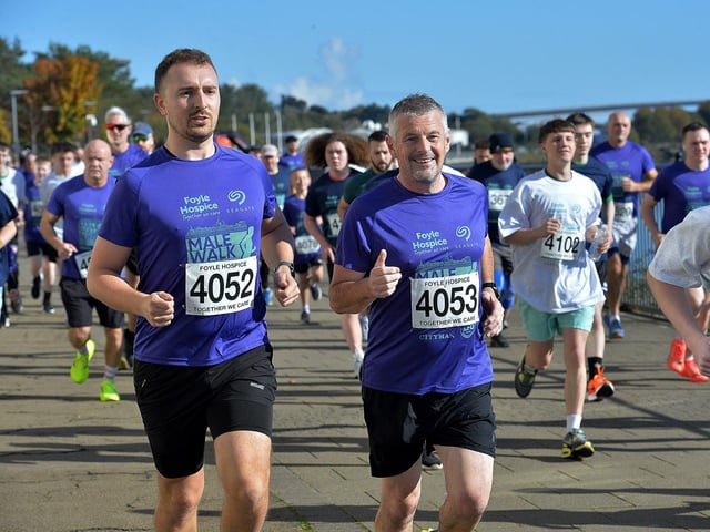Participants at the annual Foyle Hospice Run/Walk. Photo: George Sweeney