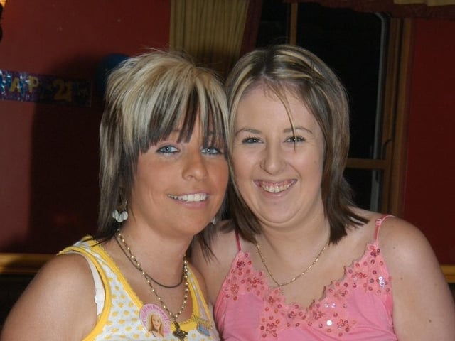 Louise Collins' birthday celebrations 20 years ago.