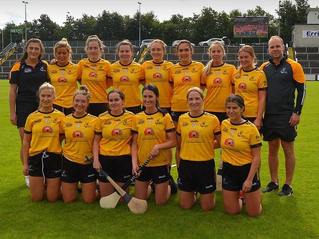 The Middle East camogie team defeated by Australasia in the GAA World Games Camogie Open Knockout final in Celtic Park on Friday morning. Photo: George Sweeney. DER2330GS - 198