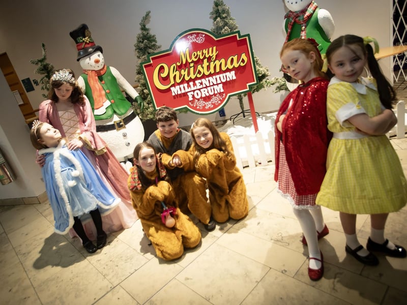 Some of the characters from Wednesday's Foyle School of Speech and Drama Christmas Show at the Millennium Forum, Derry.