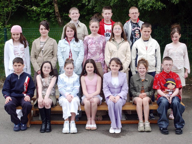 Pupils from St. Brigid's Primary School who were confirmed by Most Rev. Dr Francis Lagan, Auxiliary Bishop of Derry in St Brigid's Church, Carnhill.