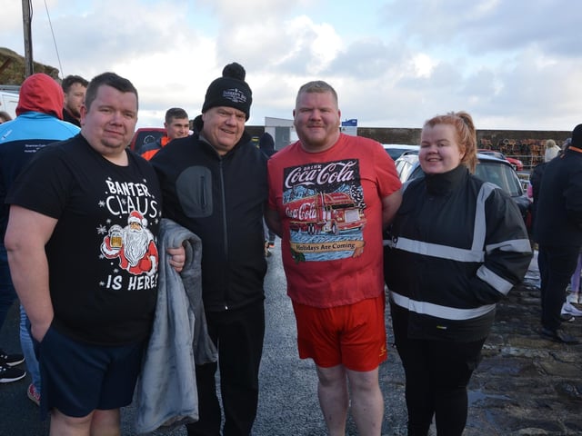 Malin Head Community Christmas Day Swim at Portmor Beach.