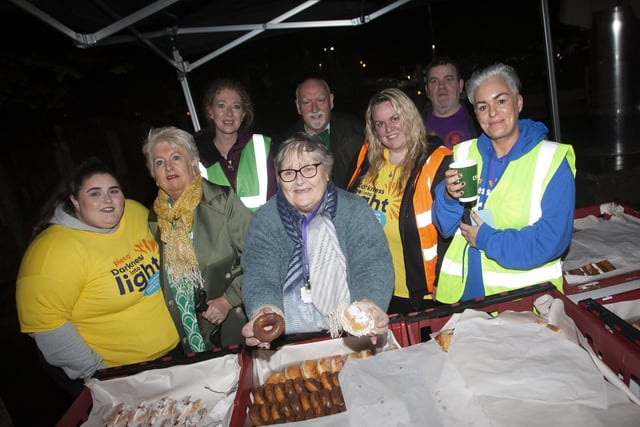 Leeanne Doherty (right) pictured with event organisers and volunteers before Saturday’s early start in Derry. (Photos: Jim McCafferty Photography)
