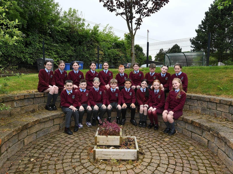 Mrs. Bonner’s P7 class at St John’s Primary School.