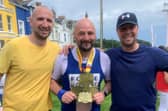 Christopher,  Terry Óg and James Crossan are running the London Marathon in memory of their aunts Assumpta, Ann and Donna.