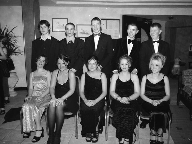 Guests and partners at the North West Institute of Further and Higher Education (NWIFHE) students' annual dinner in the White Horse Hotel. From left, seated, Michelle McCusker, Susan McAuley, Jacqueline Doran, Helen Molloy and Shauna Monaghan. Standing, Sean McAuley, Jack Coyle, John Duddy, Ryan Ward and Ruairí McGowan.