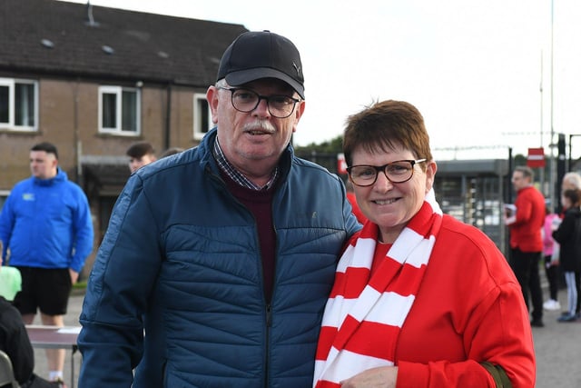 Fans arrive for Derry City’s game against Dundalk in the Brandywell. Photograph: George Sweeney