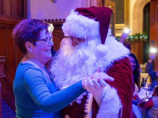 The Mayor Councillor Lilian Seenoi-Barr hosted a Christmas Community event at the Guildhall for people from across the Derry City and Strabane District Council area on Sunday. Picture Martin McKeown. 01.12.24 : Mayor's Community Christmas Party