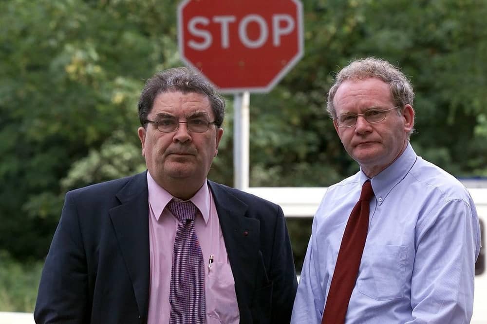 The late John Hume and Martin McGuinness.
