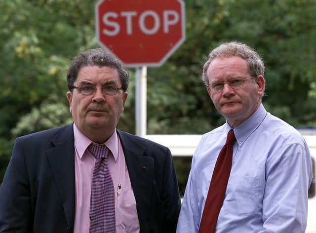 The late John Hume and Martin McGuinness.
