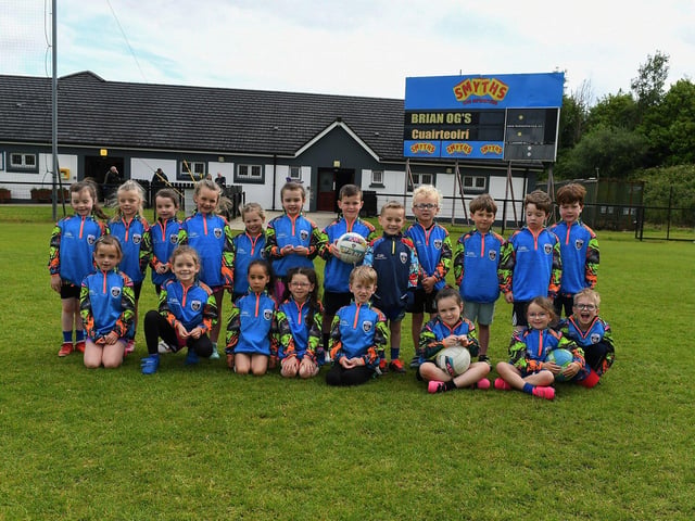 Children pictured at the Steelstown Brian Ogs Cul Camp. Photo: George Sweeney