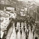 Images from the Derry Journal archive of the Bloody Sunday march, rally and commemoration 40 years ago this month in January 1985.