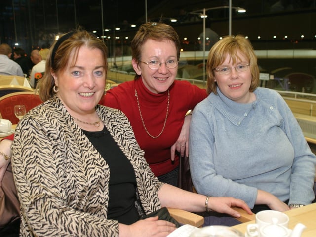 Derry and Donegal people enjoying a night at the Lifford Races in 2004.
