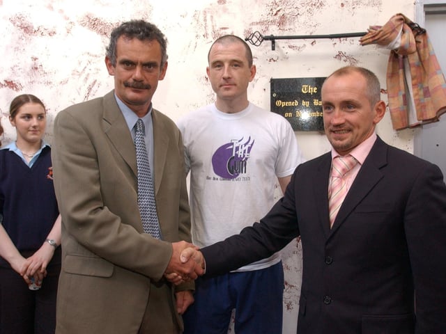 Barry McGuigan at The Gym in Carndonagh in November 2004.