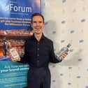 Comedian Jimmy Carr shows his support for the new collaboration between Muff Liquor and The Millennium Forum.