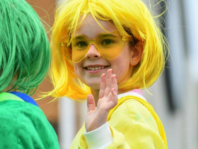 Participant pictured in the Clonmany Festival Parade on Sunday afternoon. Photo: George Sweeney