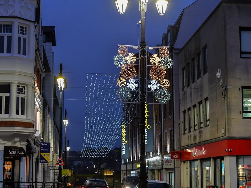 Christmas lights in Derry. Photo:George Sweeney