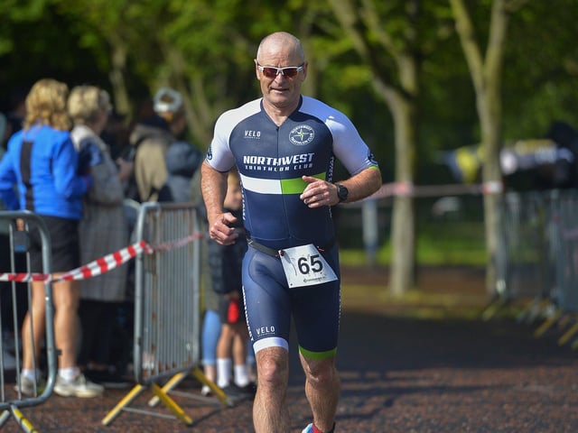 Gerry McDermott, North West Triathlon Club. Photo: George Sweeney