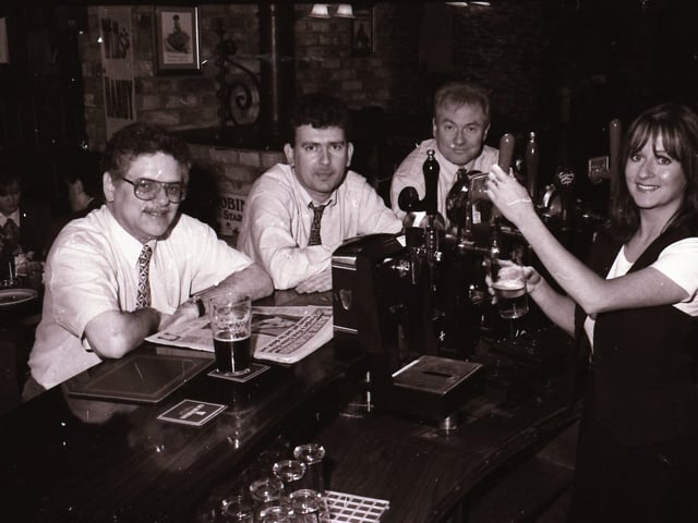 Customers at The Ritz Bar and Duke's Bar back in 1996.