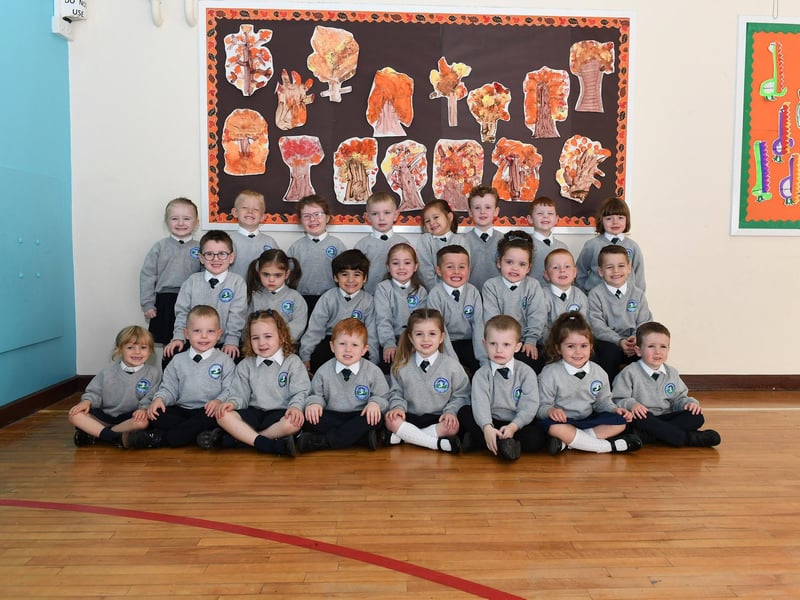 Mrs McLaughlin’sP1 class at Sacred Heart Primary School.
