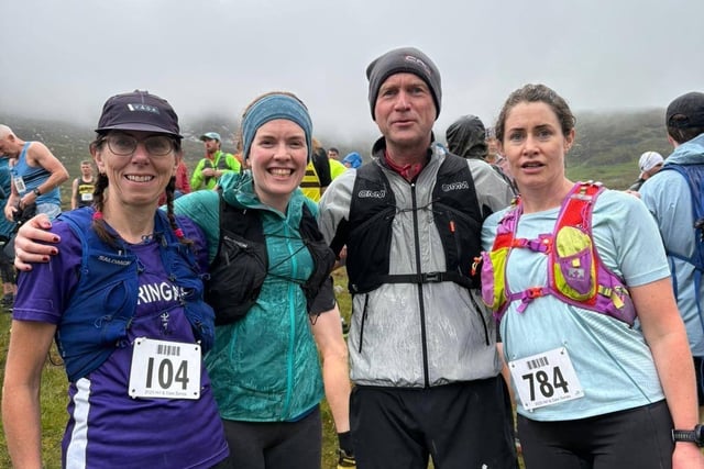 Adele Tomb, Sarah Milligan, Fergus Thompson & Kate O'Loan at the Hill and Dale Meels race