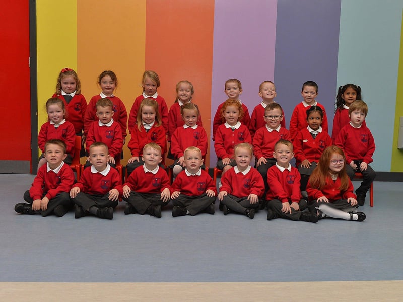Miss O'Hara's P1 class at Lisnagelvin Primary School.