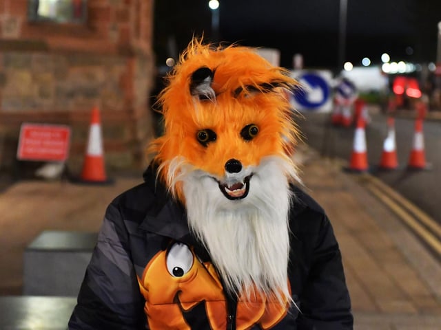 Reveller in costume at the 2024 Halloween festivities. Photo: George Sweeney