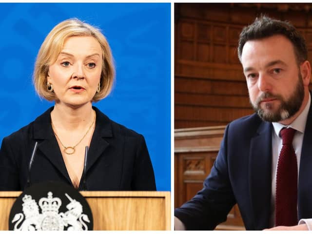 Liz Truss has resigned 45 days into office. Derry MP Colum Eastwood wants a general election.