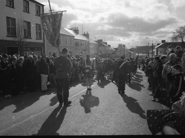 The St. Patrick's Day parade in Moville in 1998.