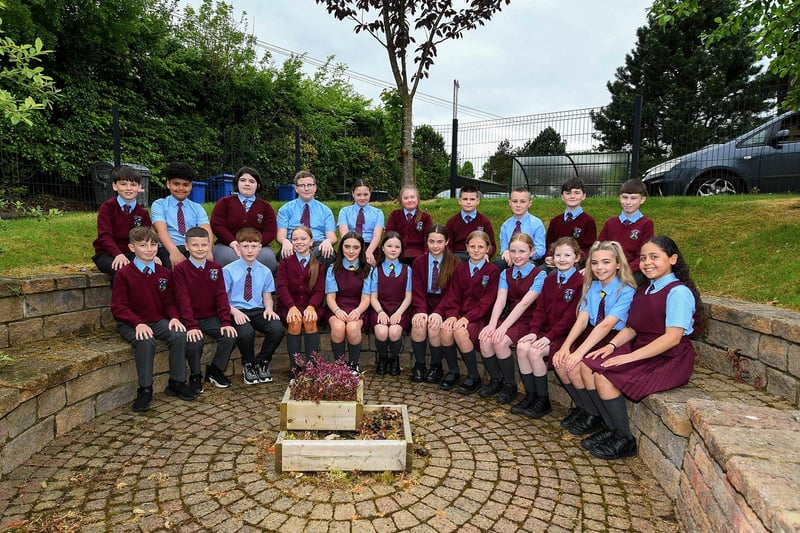 Mr Mullan's P7 class at St John’s Primary School.