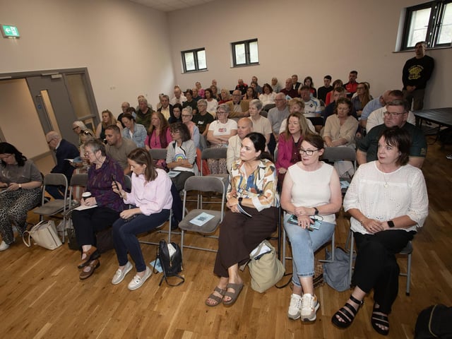 The attendance at the Feile's 'Health and Care in a New Ireland' discussion held at the Gasyard, Derry on Thursday afternoon.
