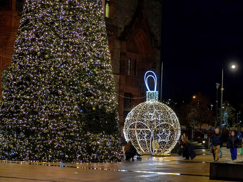 Christmas lights in Derry. Photo:George Sweeney