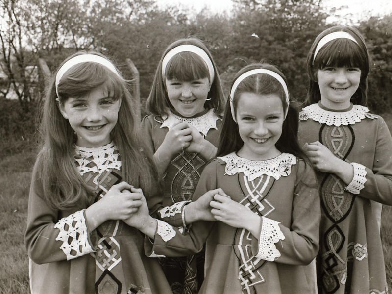 Winners and participants at Feis Dhoire Cholmcille back in 1984.