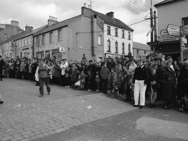 The St. Patrick's Day parade in Moville in 1998.