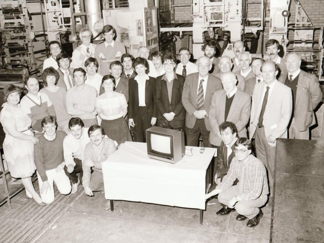 Derry Journal staff back in 1985.