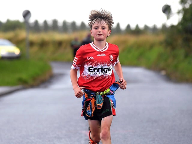 Competitor at the Doire Trasna 5K along Corrody Road last week. Photo: George Sweeney