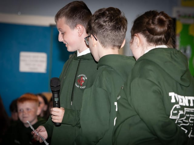 P7 Pupils Sign Off at Greenhaw PS! Jim McCafferty Photography