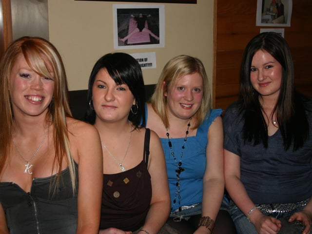Left to right Kirsten , Maread, Brenda and Letitia . enjoying the party. 2304/dd