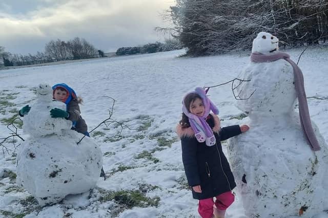 Chilli & Frosty the snowmen. Photo: Ann McLaughlin.