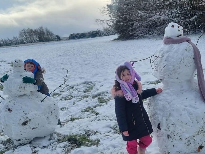 Chilli & Frosty the snowmen. Photo: Ann McLaughlin.
