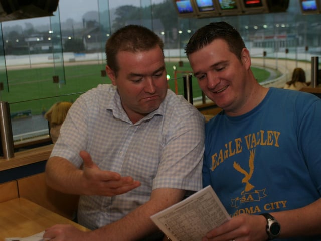 Enjoying the Lifford Races in the late summer of 2004.