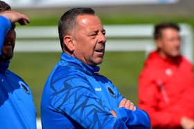 Institute boss Brian Donaghey admitted he was embarrassed after their 5-0 loss at Harland & Wolff Welders, on Saturday.