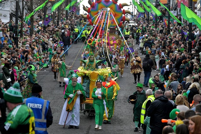 The Derry St Patrick’s Day Spring Carnival Parade will set off at 3pm from Bishop Street Car Park bound for Strand Road car park via the Diamond, Shipquay Street, Queen's Quay roundabout and Strand Road on Sunday March 17 and organisers the North West Carnival Initiative have themed this year's parade ‘Out of the Darkness Into the Light’. Photo: George Sweeney. DER2311GS – 59