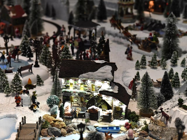 The Victorian Village display in St Columbs Cathedral is part of the annual Christmas Festival. Photo: George Sweeney