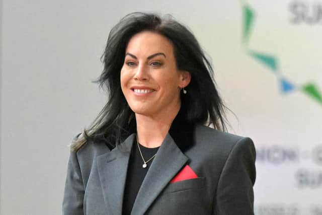 Health Minister Jennifer Carroll MacNeill. (Photo by NICOLAS TUCAT/AFP via Getty Images)